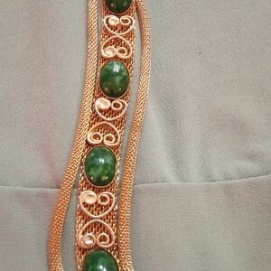 Goldette mesh unsigned bracelet